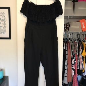 Express Off the Shoulder Jumpsuit